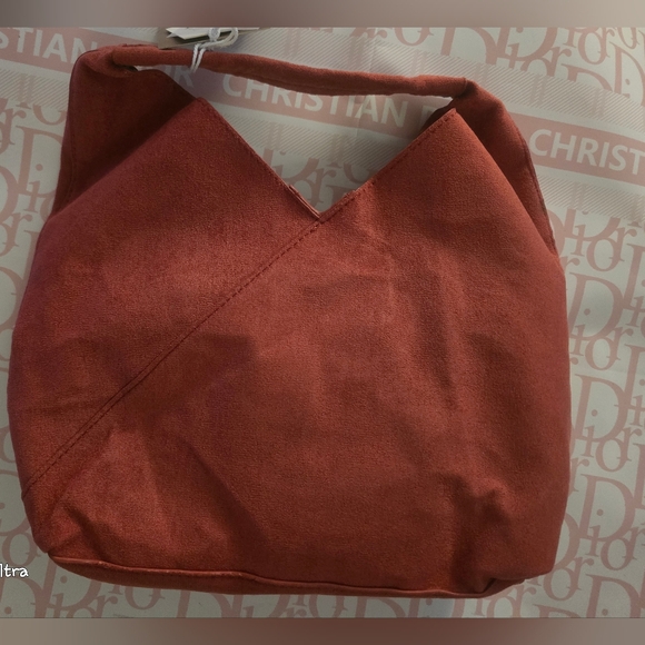 Mali Lili Ali Small Vegan Leather HoboBag NWT in Rust color - Picture 10 of 16